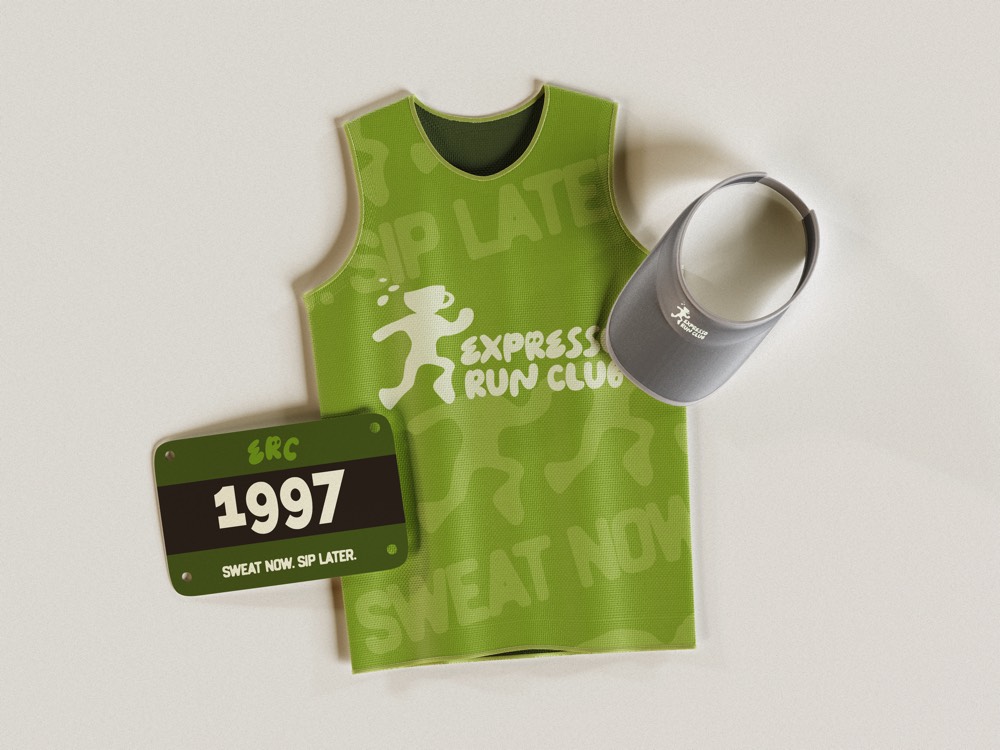 Expresso Run Club marathon kit and cup