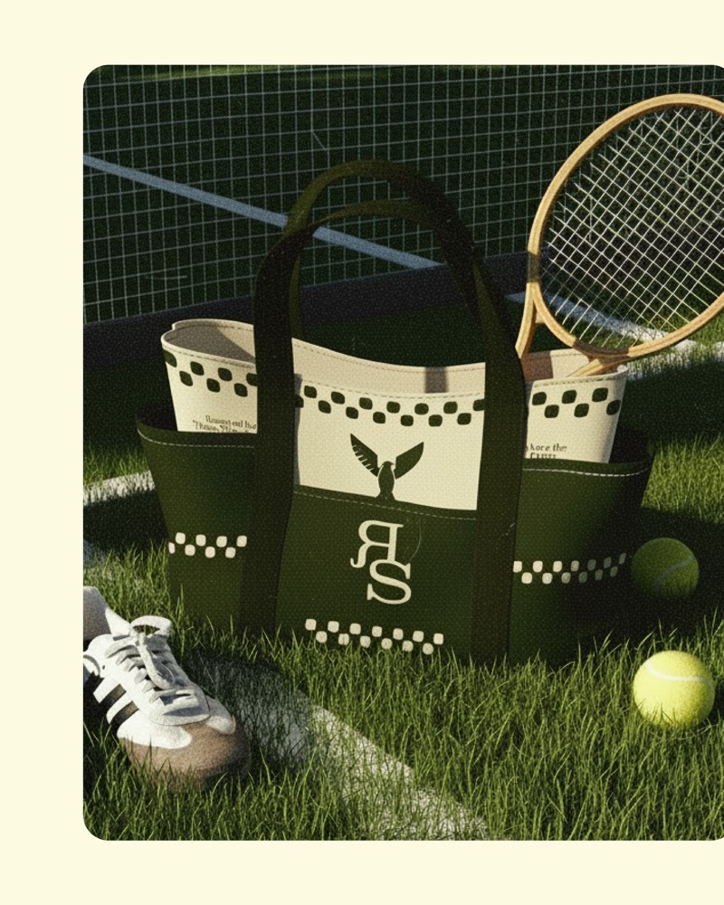 The Royal Serve night tennis portrait