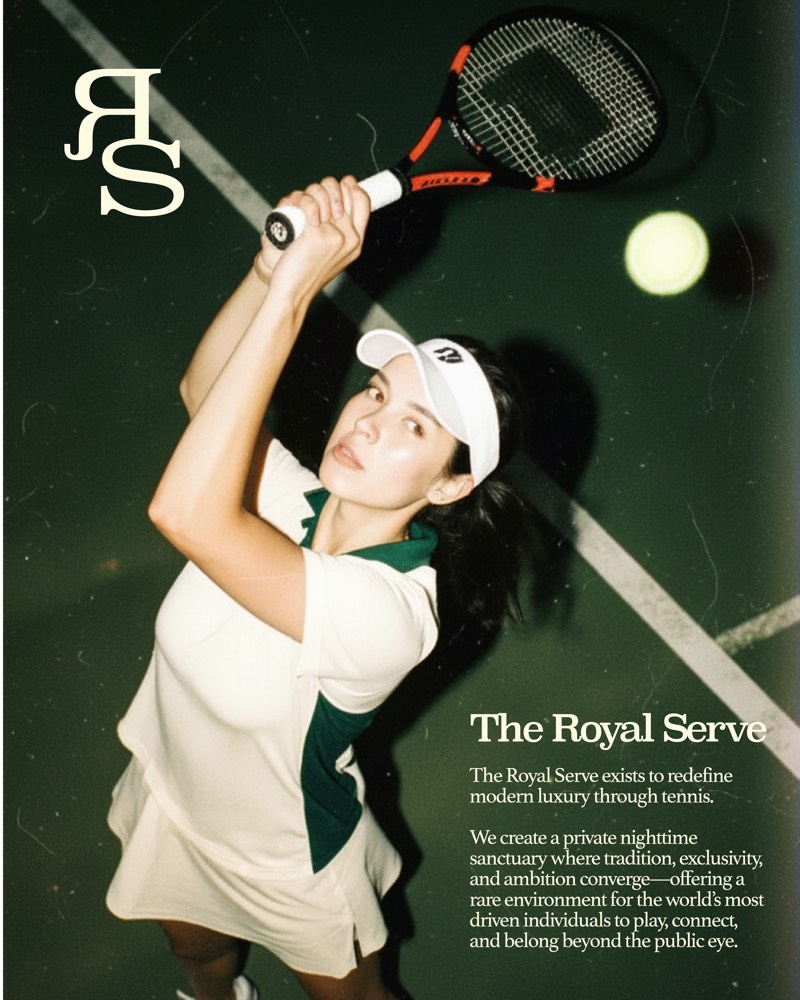 The Royal Serve campaign poster