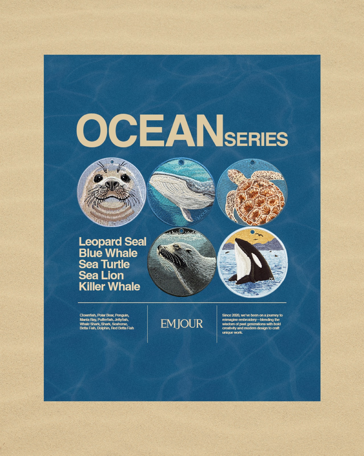 EMJOUR ocean collection social graphic