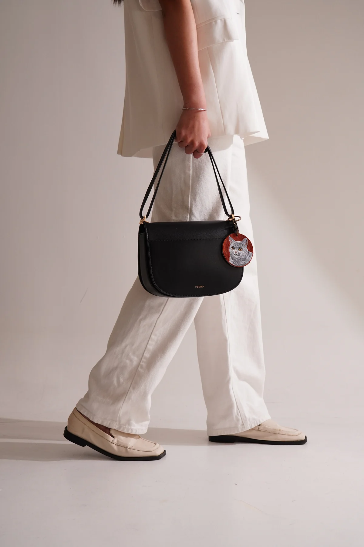 EMJOUR handbag in a fashion campaign