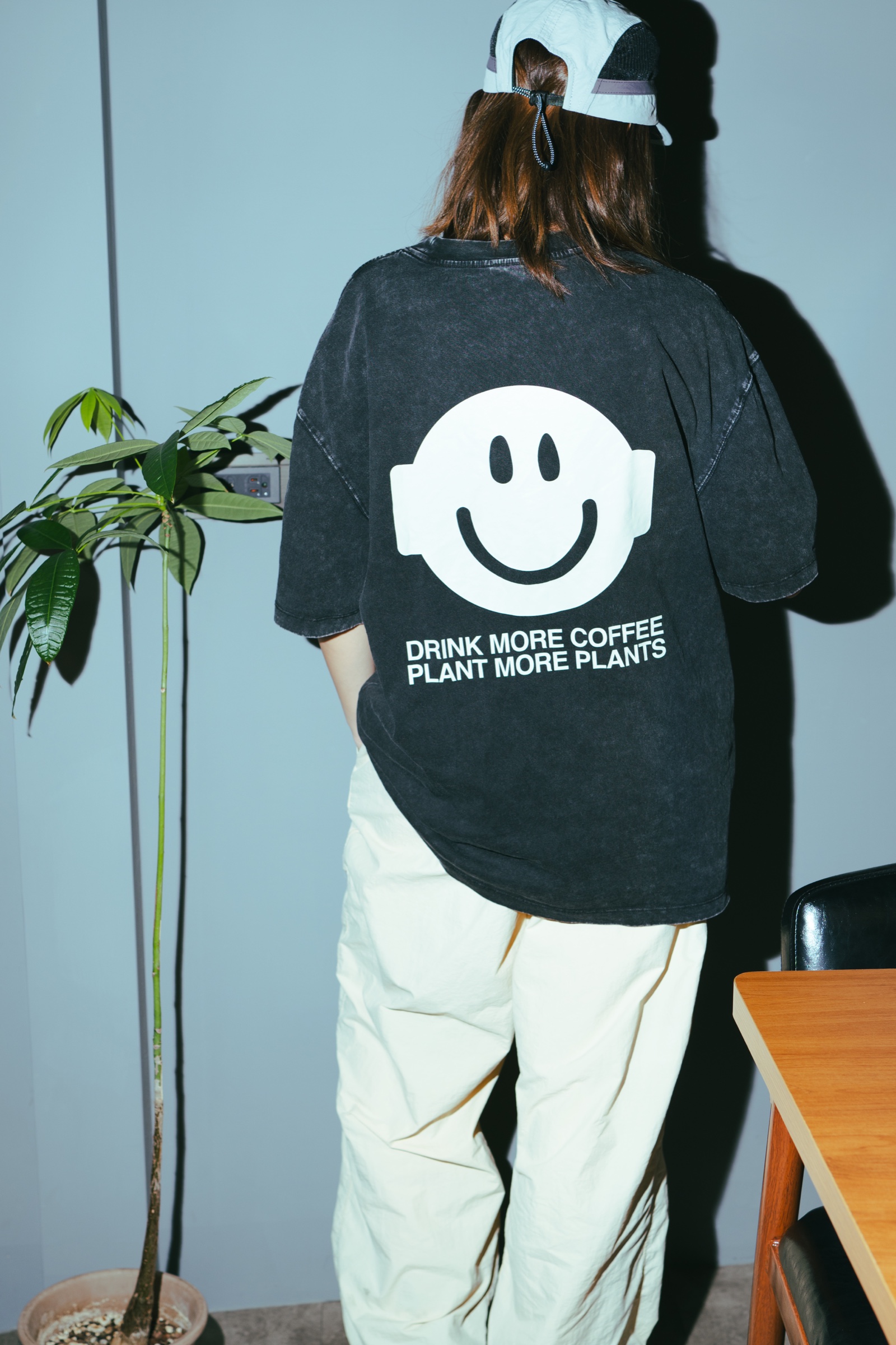 Plants Cafe Plant More Plants Drink More Coffee shirt campaign