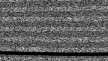 Animated film still with textured television static